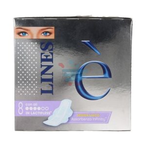LINES E” NEW ULTRA ASSORBENTI CON ALI IPOALLERGENICO LACTIFLESS 8 PEZZI