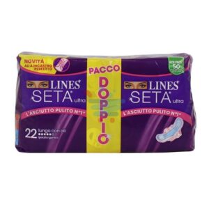 LINES ASSORBENTI SETA ULTRA LUNGO 22 PEZZI
