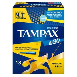 TAMPAX & GO ASSORBENTI INTERNI REGULAR 18 PEZZI