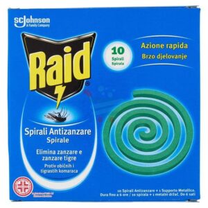 RAID NIGHT&DAY ZANZARE COMUNI E TIGRE 1 DIFFUSORE + 1 RICARICA